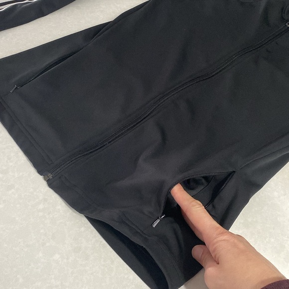 Adidas Essentials Climalite 3-stripes Tricot Track Jacket Size M black ⭐️⭐️⭐️⭐️ - Picture 11 of 17